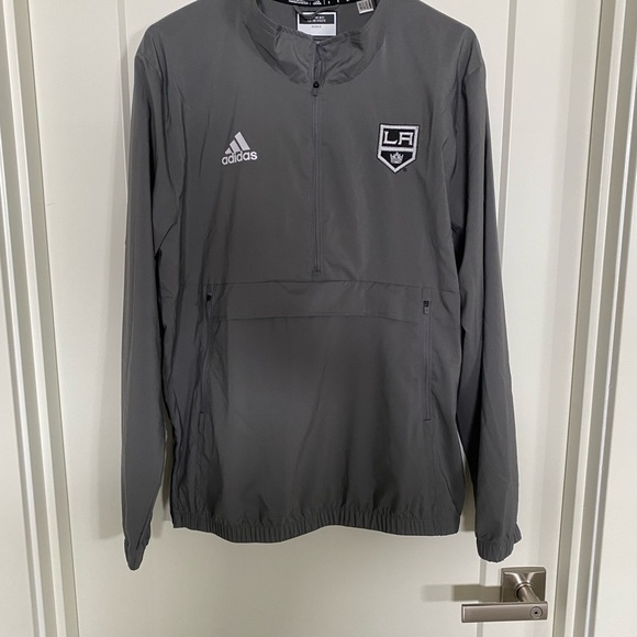 Adidas NHL Los Angeles Kings Hockey Pullover Windbreaker - Picture 1 of 3